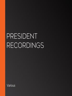 cover image of President Recordings